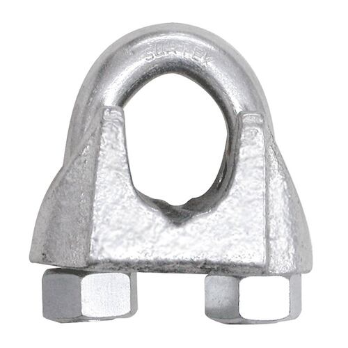 Perro de Hierro Galvanizado p/ Cables Acero 1/4" Surtek