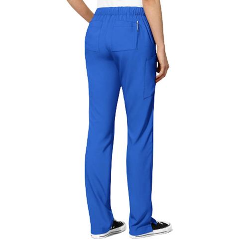 Pantalon Doble Cargo Frontal Liso Azul Rey Talla 2XS WonderWink.