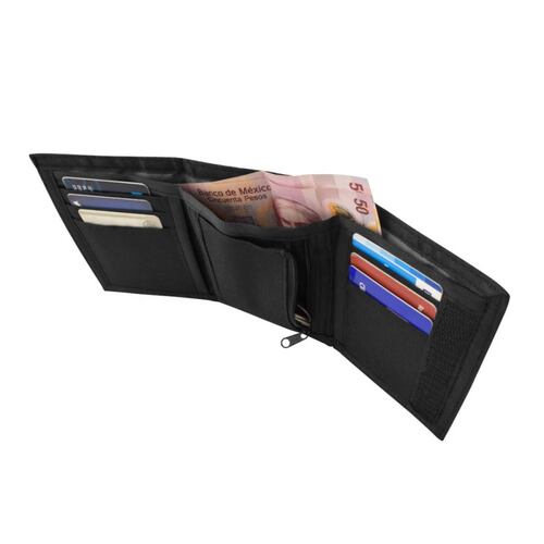 Cartera 3 Dobleces Cerrada 14x10cm Abierta 30x14cm Wallis