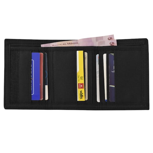 Cartera 3 Dobleces Abierta 24.5x12.5cm Poliester Wallis
