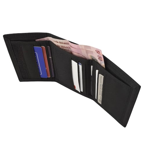 Cartera 3 Dobleces Abierta 24.5x12.5cm Poliester Wallis