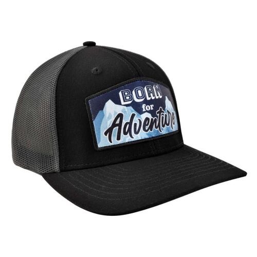Gorra Malla y Ajustador Born For Adventure Neg/gris Wallis