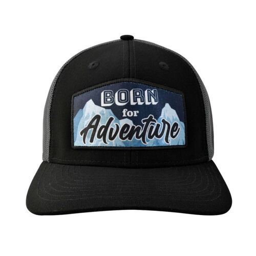 Gorra Malla y Ajustador Born For Adventure Neg/gris Wallis