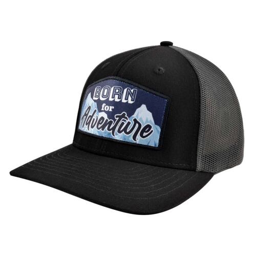 Gorra Malla y Ajustador Born For Adventure Neg/gris Wallis