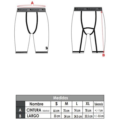 Licra Short Runing Dry-Fit Poliester Hombre BlackSecretSport