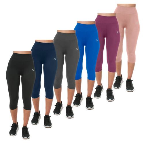 Leggins Capri Mujer Dry-Fit Poliester BlackSecretSport
