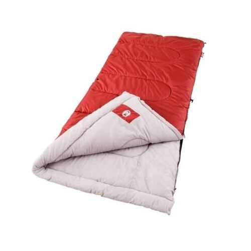 Saco Dormir Ligero Rojo Poliester C/Cremallera Coleman