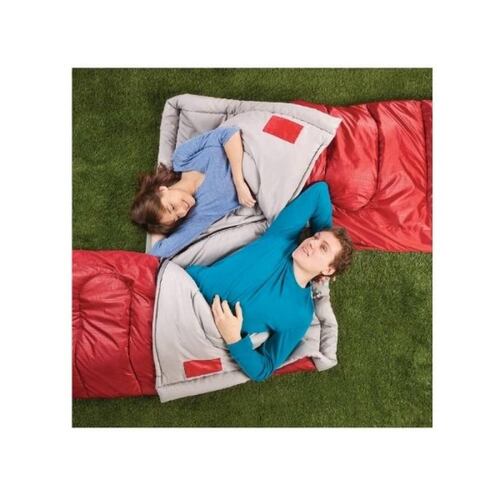 Saco Dormir Ligero Rojo Poliester C/Cremallera Coleman
