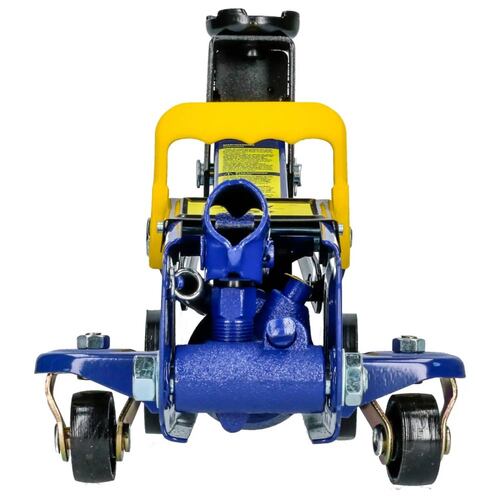 Gato Hidráulico de Patín Compacto 1.5Ton Acero Azul Foy
