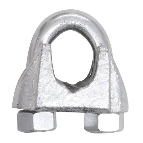 Perro Hierro Maleable Galvanizado P/Cable Acero 1/2" Surtek