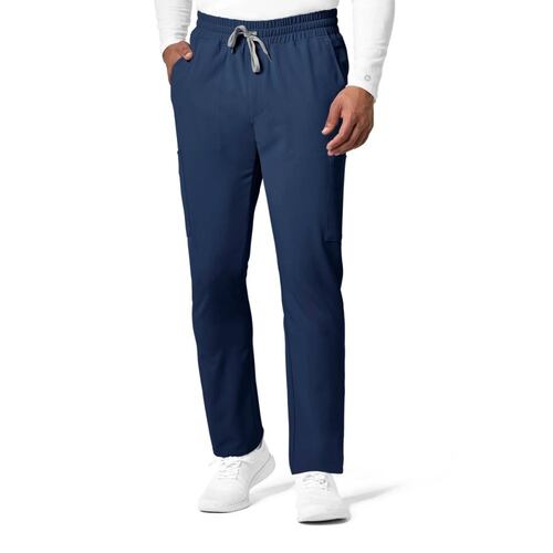 Pantalon Cargo Corte Recto Hombre Azul Marino Talla S Hergom