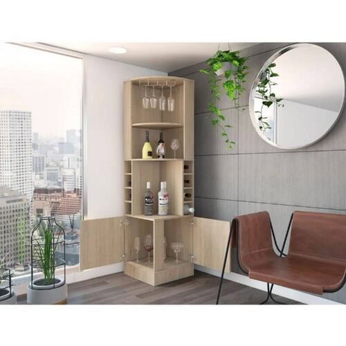 Bar Esquinero Syrah Rta Rovere Beige Madera MDP Excelsior