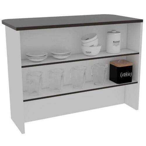 Barra Auxiliar Cocina Fendi Blanco Madera MDP Excelsior