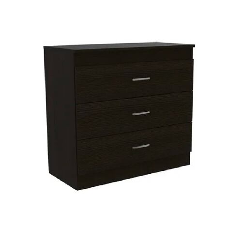 Mueble Cómoda Habitación 3 Cajones Madera Melia Wengue Excelsior
