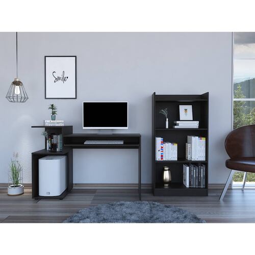 Muebles Combo Oficina Escritorio Atlanter Más Librero Excelsior
