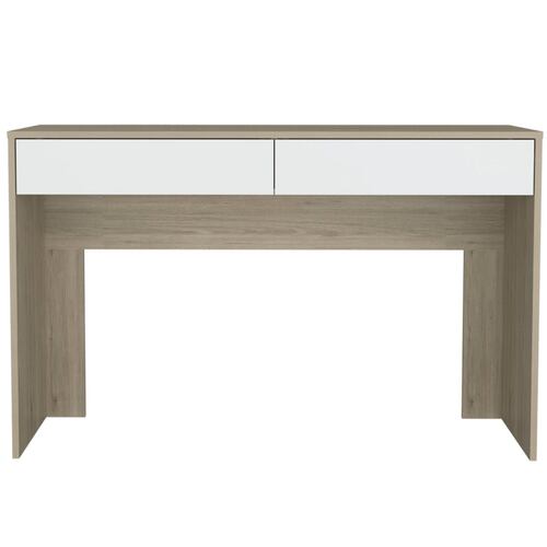 Escritorio Amplio 2 Cajones Oficina Hogar Rovere/Blanco Excelsior