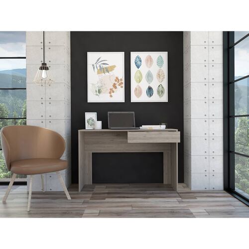 Escritorio Oficina/Hogar Modificado 1 Cajón Acre Ceniza Excelsior