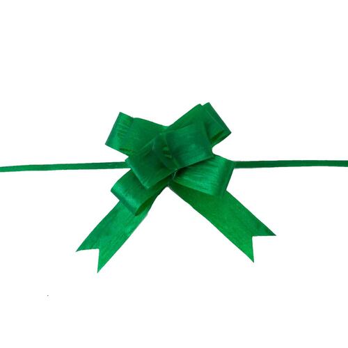 Moño Verde Decoracion Liso 50 Pzas Mini Celosa Celomagico