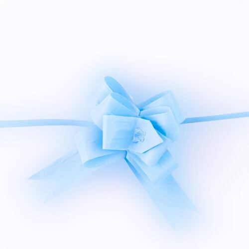 Moño Decoracion 50 Pzas Azul Cielo Mini Celosa Celomagico