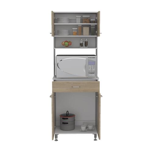 Alacena Cocina Madera C/Entrepaños Beige/Blanco Excelsior
