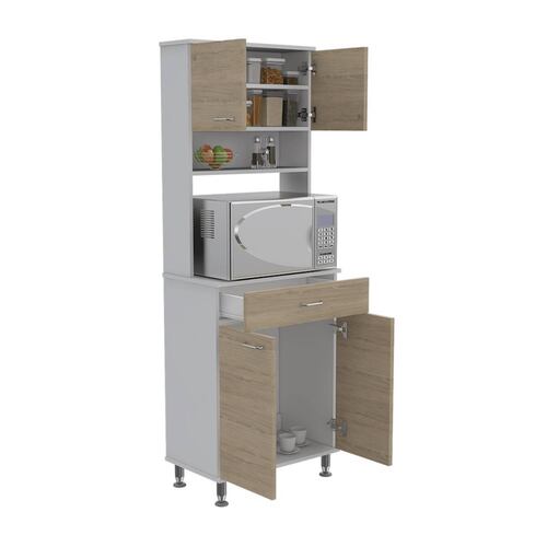 Alacena Cocina Madera C/Entrepaños Beige/Blanco Excelsior