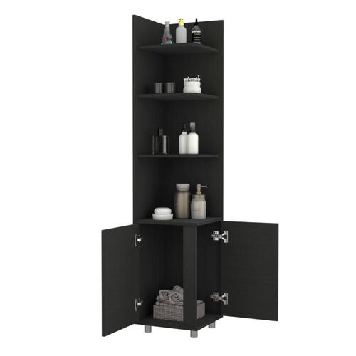 Mueble Esquinero Organizador P/ Baño Hd Wengue Excelsior