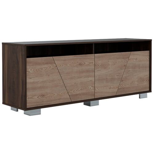 Mueble Mesa Fraktal P/ TV 70pulg Miel Habano Excelsior