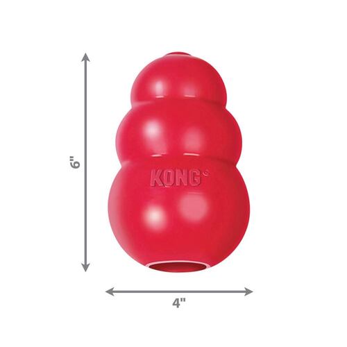 Juguete Para Perro Caucho Clásico Extra Grande Rojo Kong