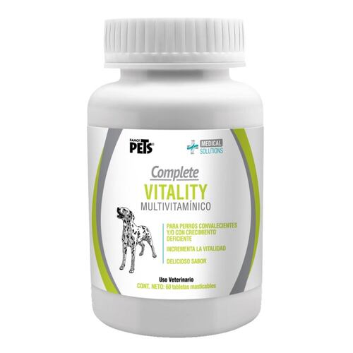 60 Tabletas Masticables Multivitaminico Perro Fancy Pets.
