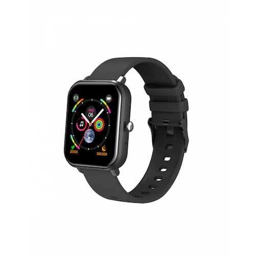 SYNC RAY Smartwatch SW26 Negro - Multideportivo Compatible con iOS y Android, Contesta llamadas, Resistente al Agua IP67, Monitor de Ritmo Cardiaco, Presión Arterial y Oxigenación, Pantalla Táctil Full HD, Notificaciones Push de Redes Sociales y SMS.