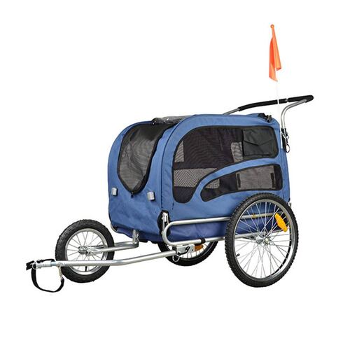 Remolque R20 para bicicleta 2en1 para mascotas azul Gospel 