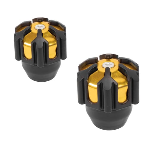 Slider de aluminio universales para motocicleta amarillo G2799 Kinlley 