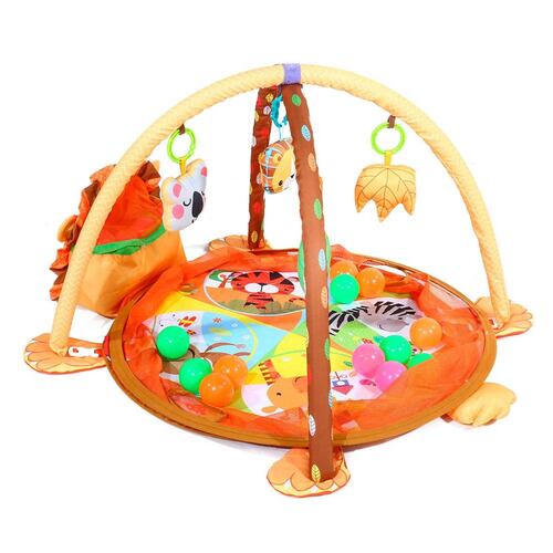 Tapete Gimnasio Y Corral Juguete Para Bebe Con 30 Pelotas  - Leon