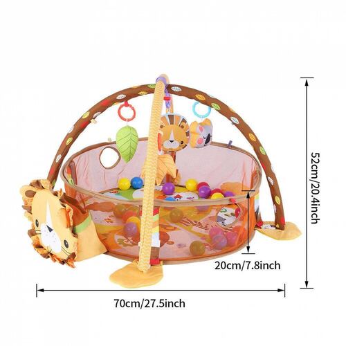 Tapete Gimnasio Y Corral Juguete Para Bebe Con 30 Pelotas  - Leon
