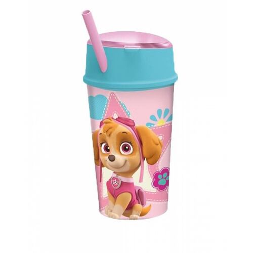 Vaso con compartimiento para Snack Paw Patrol 400ml  - Rosa