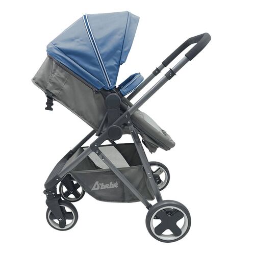 Carreola con Portabebe Travel System Queen Reversible  - Azul