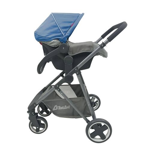 Carreola con Portabebe Travel System Queen Reversible  - Azul