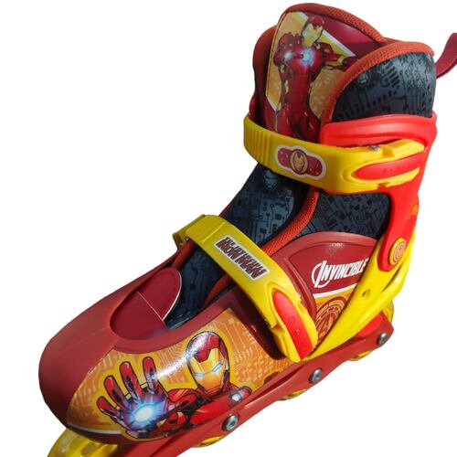 Patines en Linea para Niños Ajustables Avengers Iron Man  - 22a24.