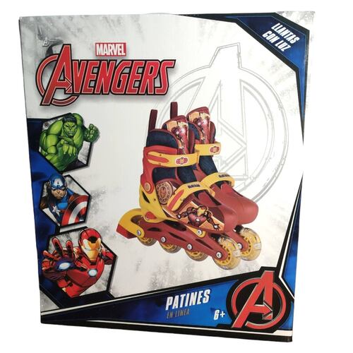 Patines en Linea para Niños Ajustables Avengers Iron Man  - 22a24.