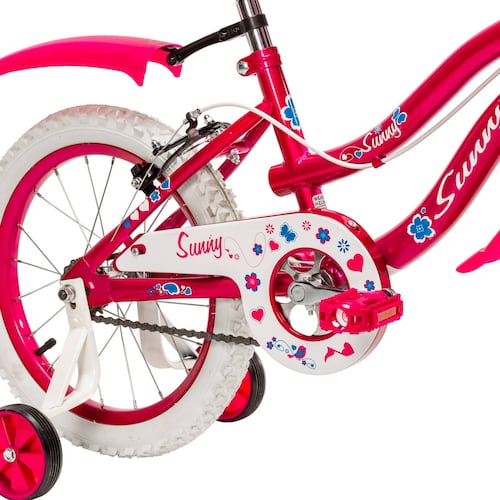 Bicicleta para Niñas R16 Llantas Aire y Entrenamiento Sunny  - Rosa.