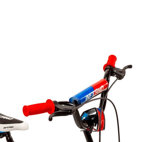 Bicicleta para Niños R16 Llantas Aire y Entrenamiento Inferno  - Blanco.
