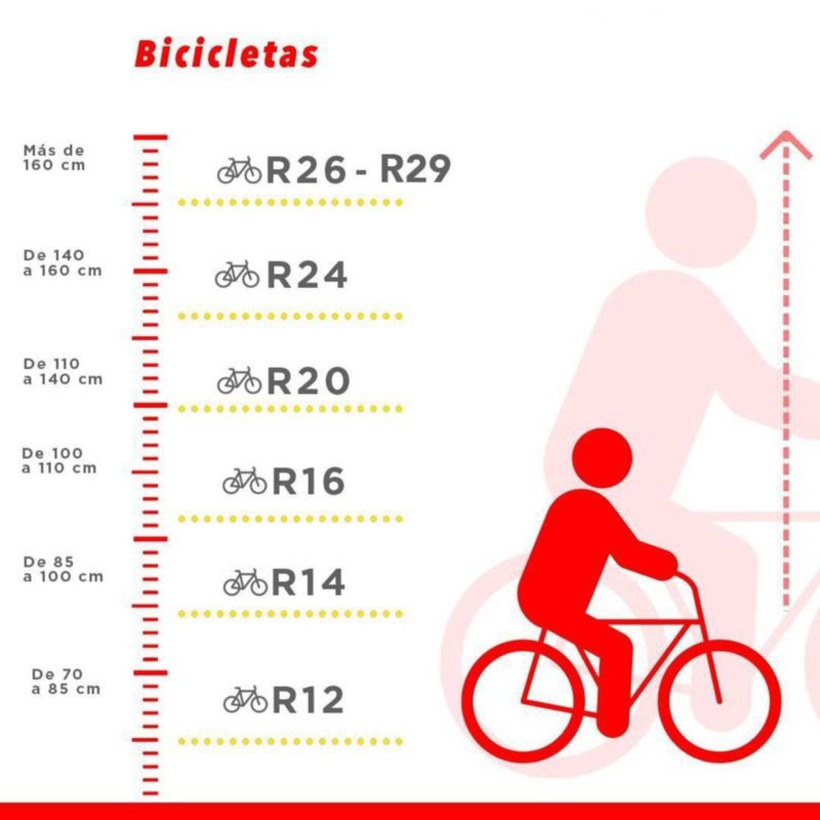 Bicicleta para Niños Rodada 12 Rojo con ruedas de entrenamiento Rojo
