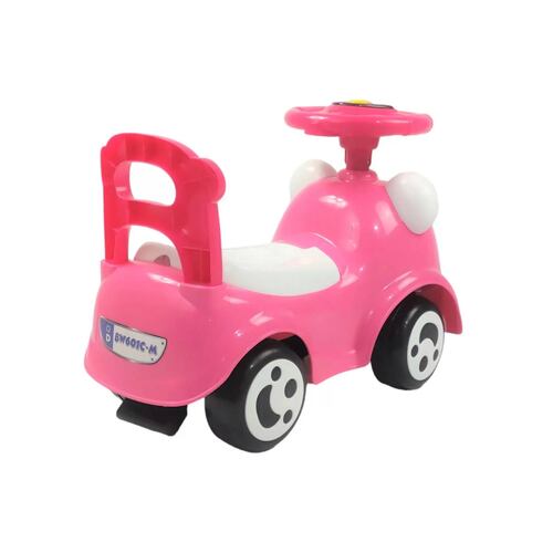 Montable Correpasillos con Sonido,Luz,Cajuela Chango Rosa  - Rosa.