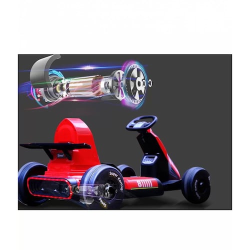 Go Kart Montable Electrico Control Remoto Blanco 8 Km/h 12V7  - Blanco.