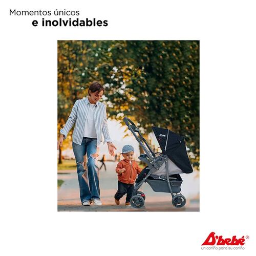 Carriola Travel System Dbebe Reversible,Portabebe,Reclinable  - Rosa.