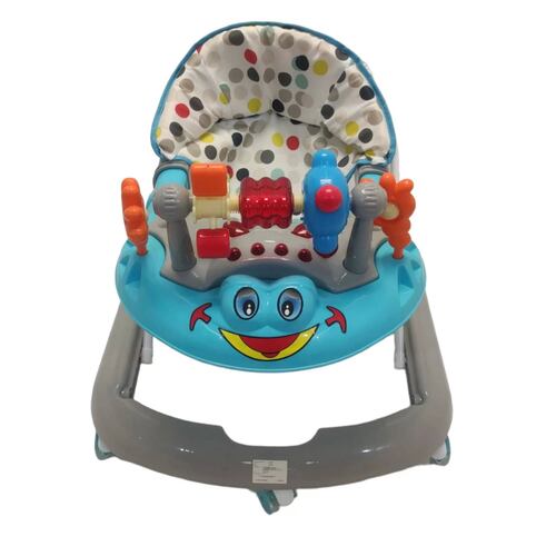 Andadera para Bebe Plegable,Musical,Llantas Gel,Rana  - Gris.