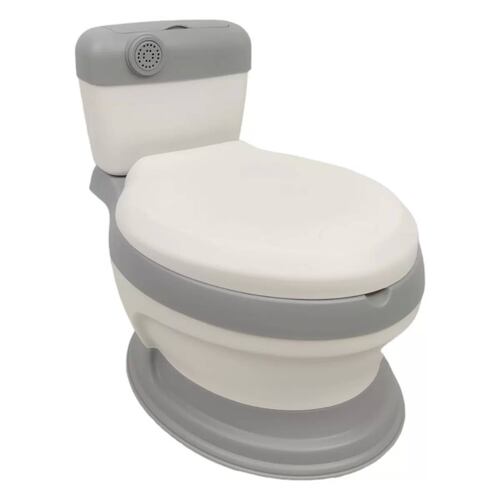 Baño entrenador Acojinado con Sonido y Antiderrapante  - Gris.