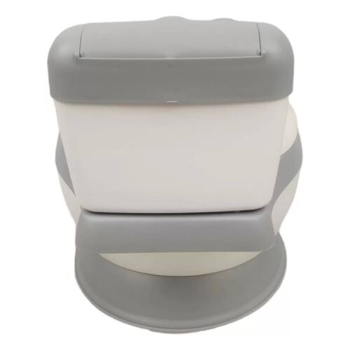 Baño entrenador Acojinado con Sonido y Antiderrapante  - Gris.