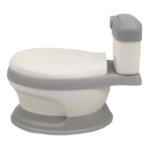 Baño entrenador Acojinado con Sonido y Antiderrapante  - Gris.