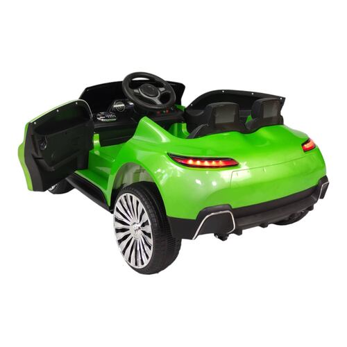 Montable para niños electrico control remoto luz Verde Lambo  - Verde.